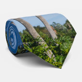 Tall Curving Palms Neck Tie Krawatte (Gerollt)