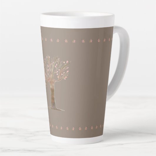 Tall Decorative Kaffee Milchtasse (Rechte Ecke)