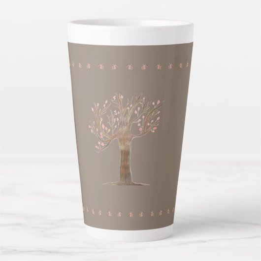 Tall Decorative Kaffee Milchtasse (Vorderseite)