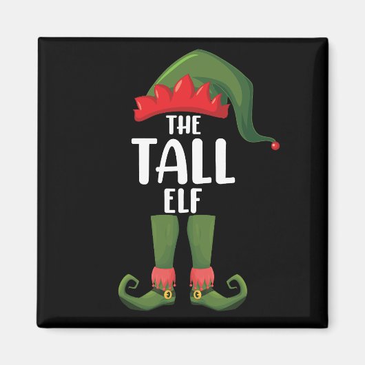Tall Elf Matching Family Weihnachten Magnet (Vorne)