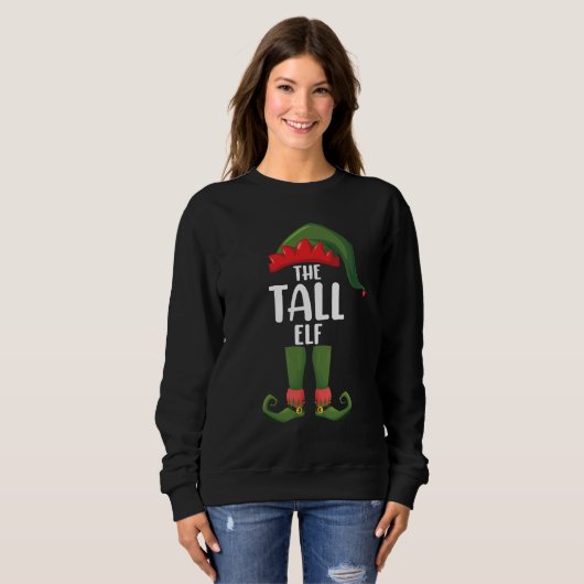 Tall Elf Matching Family Weihnachten Sweatshirt (Vorne ganz)