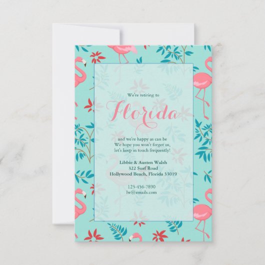 Tall Flamingos Einladungen (Vorderseite)