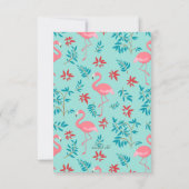 Tall Flamingos Einladungen (Rückseite)
