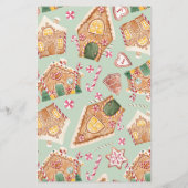 Tall Gingerbread Holiday Party Einladung (Rückseite)