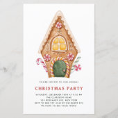 Tall Gingerbread Weihnachtsfeiertage Party Einladu (Vorderseite)