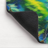 Tall Giraffe in den Bäumen Mousepad (Ecke)
