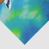 Tall Giraffe in den Bäumen Seidenpapier (Detail)