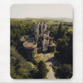 Tall Graue Stone Burg im Grünen Mousepad (Vorne)
