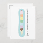 Tall Ice Creme Cone Geburtstag Einladungspostkarte (Vorne/Hinten)