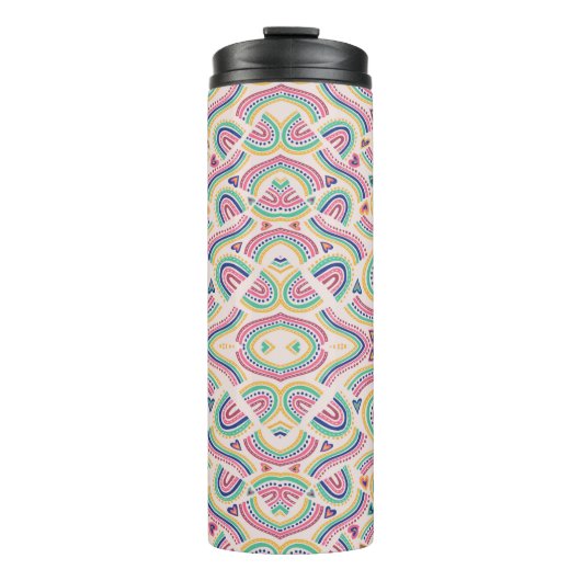 Tall, insulated travel mug with intricate  thermosbecher (Vorderseite)
