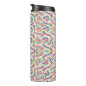 Tall, insulated travel mug with intricate  thermosbecher (Nach rechts gedreht)
