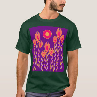 Tall Irises Coral T-Shirt