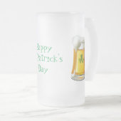 Tall Mattiert Tasse-St. Patrick's Day Mattglas Bierglas (VorderseiteRechts)