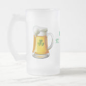 Tall Mattiert Tasse-St. Patrick's Day Mattglas Bierglas (Links)