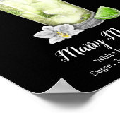 Tall Mojito ・ PERSONALISIEREN SIE DIESE Signature  Poster (Ecke)