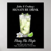Tall Mojito ・ PERSONALISIEREN SIE DIESE Signature Poster (Vorne)