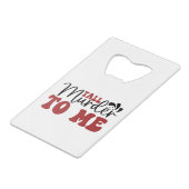 Tall Mord an mir Geldbeutel Flaschenöffner (Vorderseite Schrägansicht)