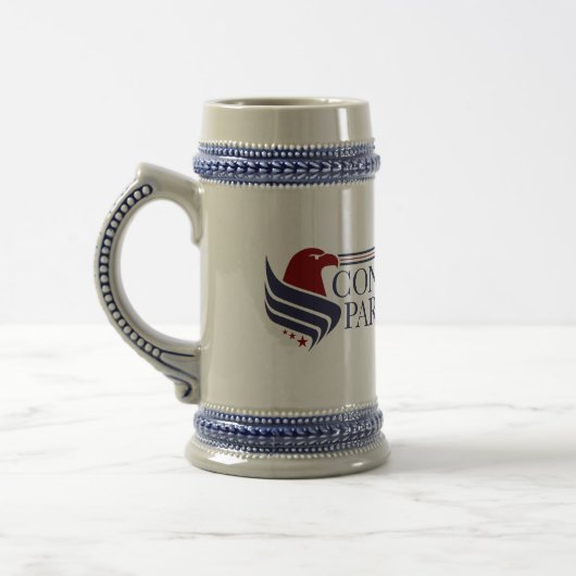 Tall mug, colonial - style, Constitution Party Bierglas (Links)