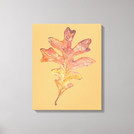 Tall Oak Leaf auf Leinwand (Vorderseite)