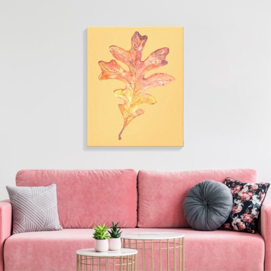 Tall Oak Leaf auf Leinwand (Insitu (Wohnzimmer))