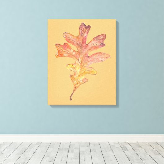 Tall Oak Leaf auf Leinwand (Insitu (Holzboden))