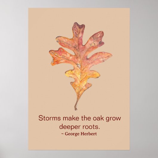 Tall Oak Leaf Poster (Vorne)