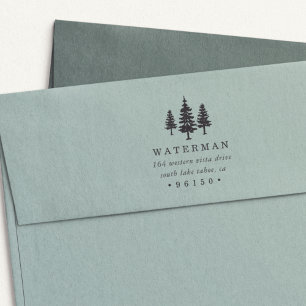 Tall Pines Return Address Permastempel