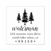 Tall Pines Rücksendeadresse Permastempel (Design)