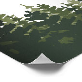 Tall Pines Wedding Bar Sign Poster (Ecke)