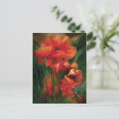 Tall Poppies Postkarte (Stehend Vorderseite)