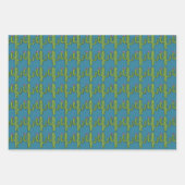 Tall & Prickly Kakteen Wrapping Paper Sheet Set Geschenkpapier Set (Vorderseite 3)