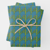 Tall & Prickly Kakteen Wrapping Paper Sheet Set Geschenkpapier Set (Beispiel)