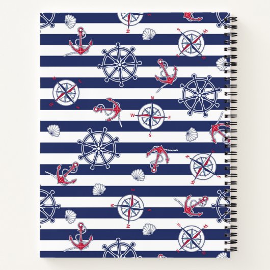 Tall Sailing Ship Spiral Notebook Notizblock (Rückseite)