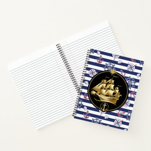 Tall Sailing Ship Spiral Notebook Notizblock (Innenseite)