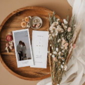Tall Save the Date Einladungskarte mit Foto