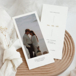 Tall Save the Date Einladungskarte mit Foto