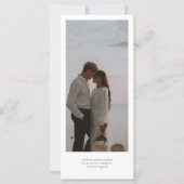 Tall Save the Date Einladungskarte mit Foto (Vorderseite)