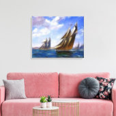 Tall Segelschiff Art Wrapped Canvas Leinwanddruck (Insitu (Wohnzimmer))