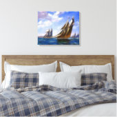 Tall Segelschiff Art Wrapped Canvas Leinwanddruck (Insitu (Schlafzimmer))