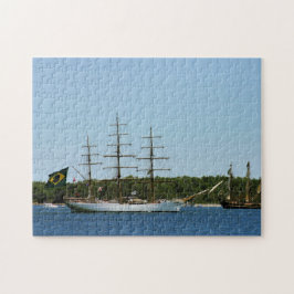 Tall Ship Cisne Branco Foto Puzzle