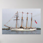 Tall ship Esmeralda Poster (Vorne)