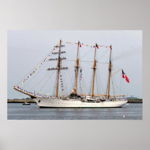 Tall ship Esmeralda Poster