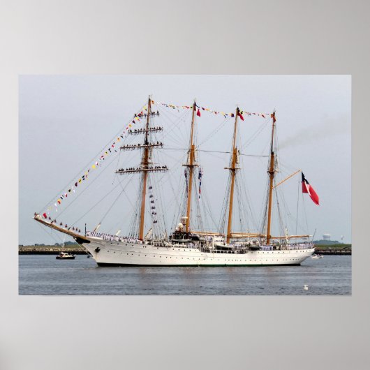 Tall ship Esmeralda Poster (Vorne)