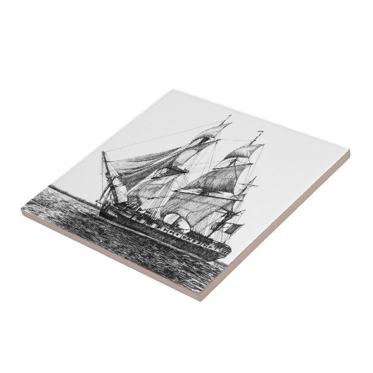 Tall Ship Hermione Keramik Foto Tile Fliese (Seite)