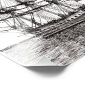 "Tall Ship Hermione on York River" Foto Print (Ecke)