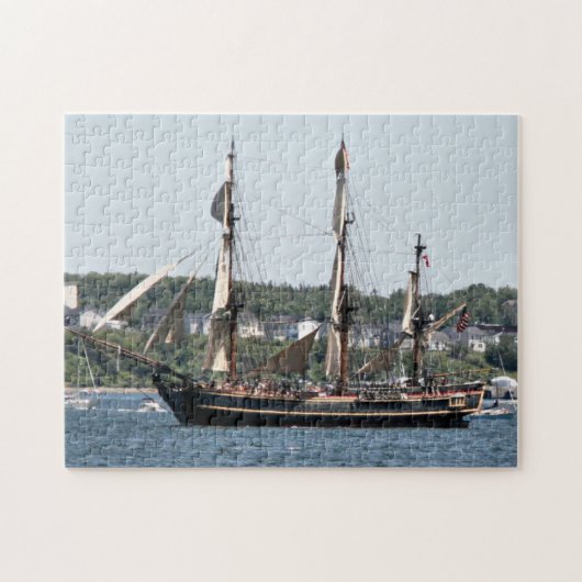 Tall Ship HMS Bounty Figurehead Foto Puzzle (Horizontal)