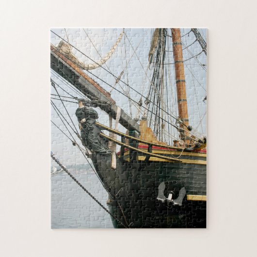 Tall Ship HMS Bounty Figurehead Foto Puzzle (Vertikal)