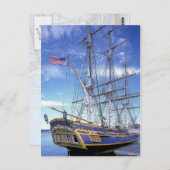 Tall Ship HMS Bounty Postkarte (Vorne/Hinten)
