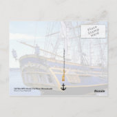 Tall Ship HMS Bounty Postkarte (Rückseite)