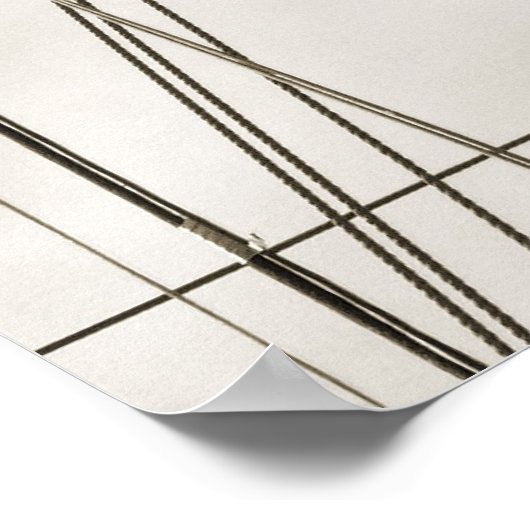 Tall Ship Mast & Sail Poster (Ecke)